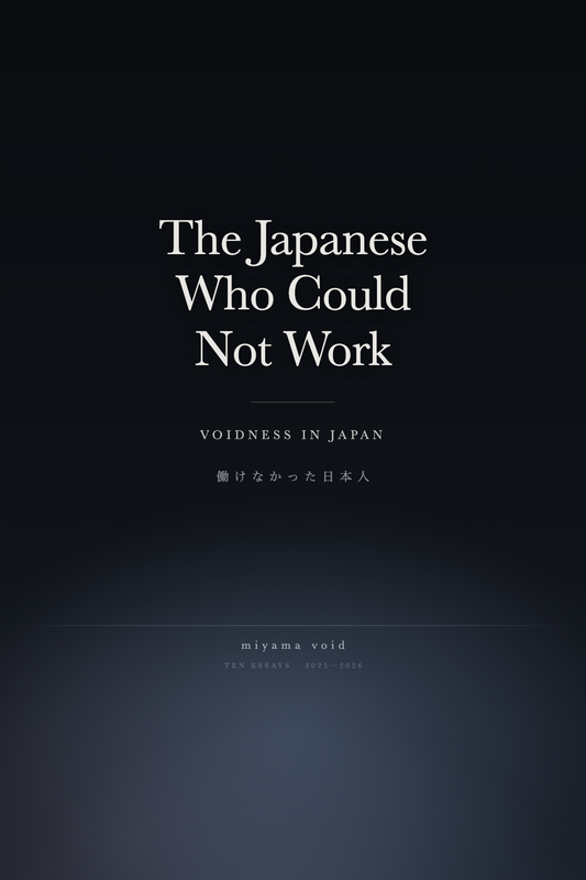 The Japanese Who Could Not Work — Voidness in Japan